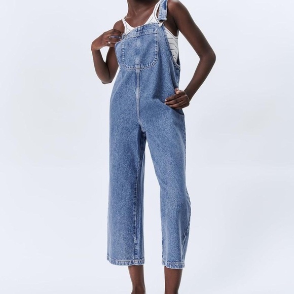 Zara Pants & Jumpsuits Zara Denim Overalls Poshmark